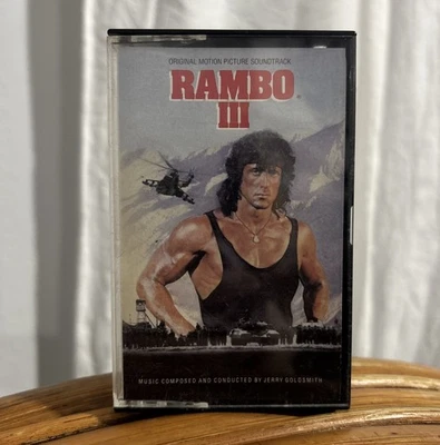 Rambo III Motion Picture Soundtrack Cassette Tape 1988 Jerry Goldsmith Rare - Image 1 of 4
