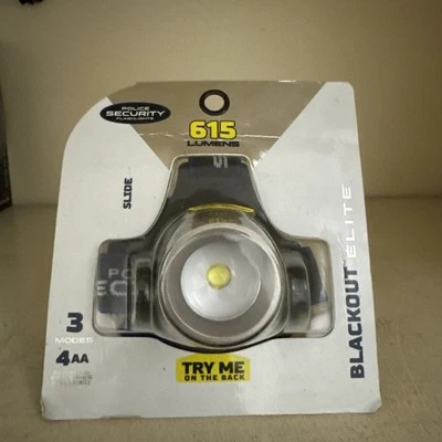 Lanterna de cabeça Police Security 99434 Elite - 615 lúmens, 4 AA - Imagem 1 de 2