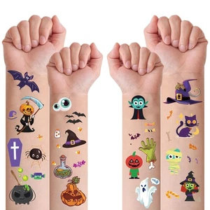 298 PCS Halloween Decorations Party Favors Temporary Tattoos for Kids,Hallowe... - Picture 1 of 7
