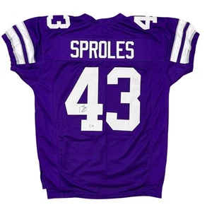 DARREN SPROLES SIGNED KANSAS STATE WILDCATS GAME-CUT STYLE JERSEY EMAW BAS COA - Picture 1 of 2