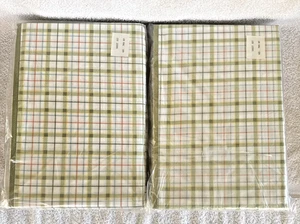 Casual Home Twin Laken Set Baumwolle grün gelb orange blau weiß kariert 3-tlg. Set - Bild 1 von 12