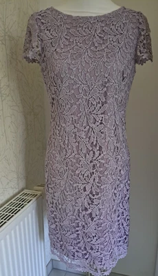 Damen Spitzenkleid C & A, Jessica Gr. 38 Kurzarm, flieder/lila  - Bild 1 von 3