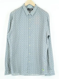 SCOTCH & SODA Ams Couture Men`s Shirt 2XL Navy Cotton Patterned Button-Up - Picture 1 of 8
