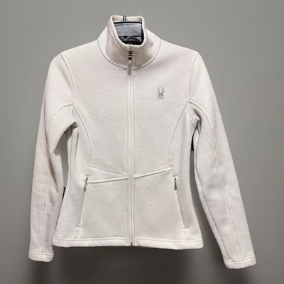 Spyder Core Sweater Full Zip Fleece Lined Women's Size S/P White Style 2323 EUC - Image 1 of 4