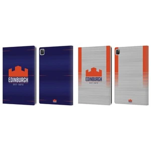 EDINBURGH RUGBY 2023/24 CREST KIT LEATHER BOOK WALLET CASE COVER FOR APPLE iPAD - Picture 1 of 8