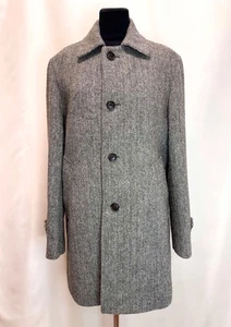 Classic Harris Tweed Men's Overcoat - 100% Pure New Wool - Picture 1 of 15