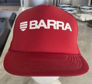 Vintage 70er Jahre Barra Logo Mesh Trucker Mütze Snapback Cap - Bild 1 von 7