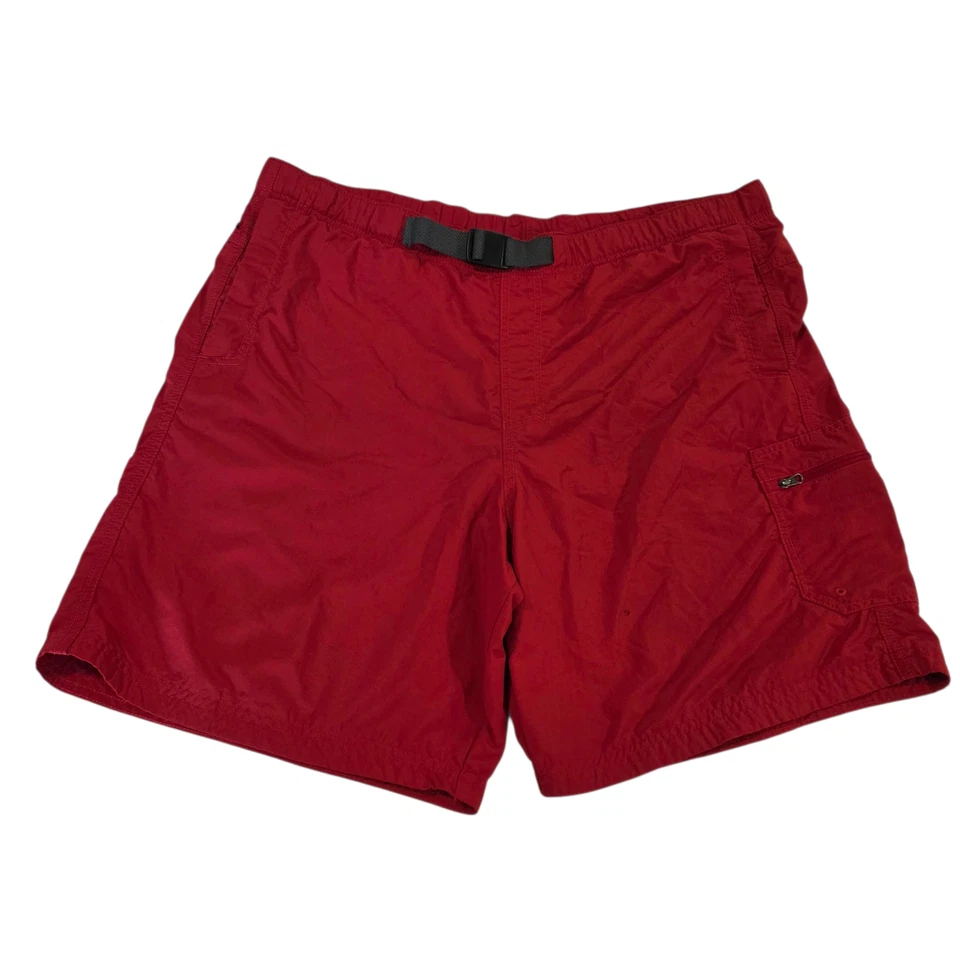 Pantalones Cortos Carga Columbia Para Hombres Rojo L Omni Sombra Protección Solar Cinturón Pesca Senderismo Foto 1 de 4