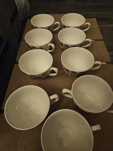 Set Of 9 J&G Meakin ,England,welcome Home Series Tea Cups - Picture 1 of 10