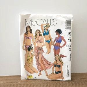 McCalls 2004 Sewing Pattern M4471 Swim Suit Uncut Complete Size 8-10-12-14 - Picture 1 of 4