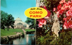 Lot of 2 Minnesota Postcards Hello From Como Park and Conservatory St. Paul MN - Picture 1 of 4