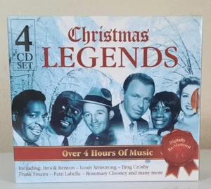 NEW Christmas Legends CD 4-Disc Set Holiday Classics Bing Crosby Frank Sinatra - Imagen 1 de 4