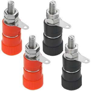 BOCCOLA CONNETTORE PRESA FEMMINA DA PANNELLO PER SPINA A BANANA DA 4mm - 4 PEZZI - Imagen 1 de 6