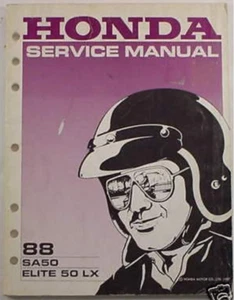 GENUINE HONDA SA50 ELITE 50 LX 1988 Service Manual - Picture 1 of 1