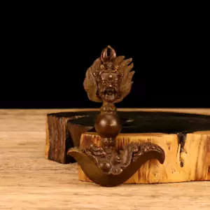 110g Ancient Chinese Handcrafted Brass Exquisite religion vajra pestle gift s13 - Picture 1 of 8