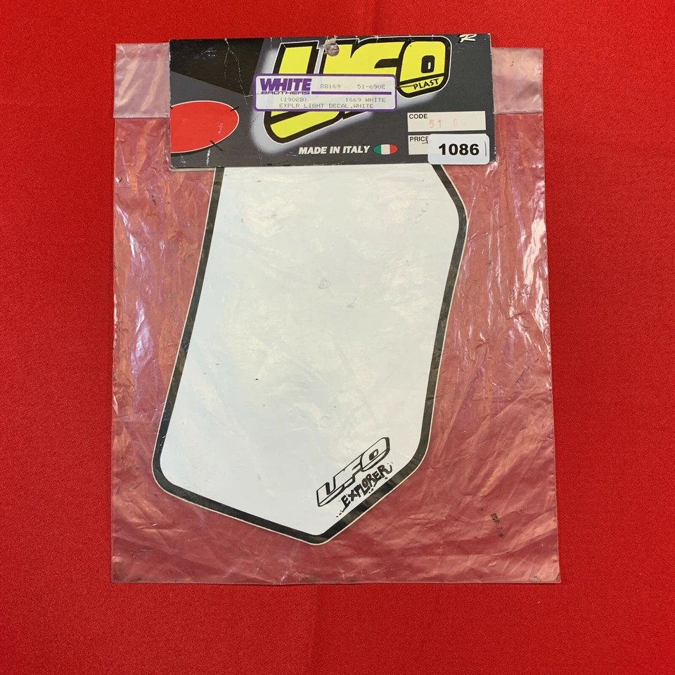 Nuevo de Lote Antiguo White Brothers 88169 51-690E, Calcomanía Explr Light, 1669 Blanco Foto 1 de 2