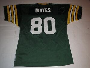 Vtg YOUTH Large / Women Small Derrick Mayes Bay Packers NFL Jersey 