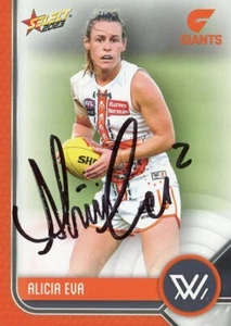 Signed 2023 GWS Giants AFLW Select Footy Stars Card - Alicia Eva - Picture 1 of 3