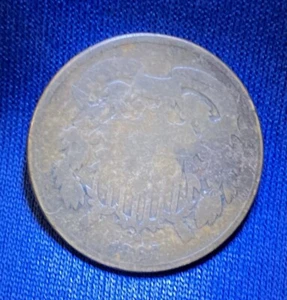 1867-P UNITED STATES 2 CENT PIECE COIN TWO CENTS BRONZE GOOD CONDITION - Picture 1 of 4