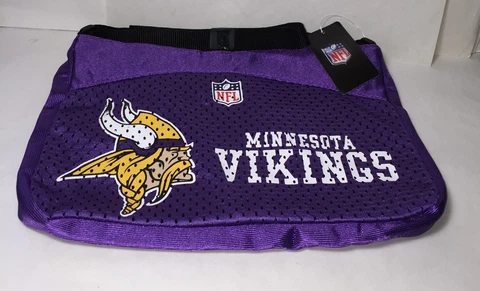 NEW PURPLE MINNESOTA VIKINGS JERSEY  FOOTBALL PURSE -NFL LICENSED  -HANDBAG Cover