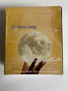 Blue Star Kicker 3D Moon Lamp With Astronauts New Unused - Picture 1 of 7