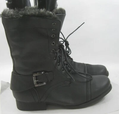 Black 1"BLOCK Block Heel Ankle Boots Women Size  7.5 - Image 1 of 4