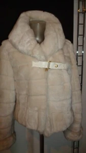 FRACOMINA Kunstfelljacke Wollweiß Casual-Look Größe L/XL - Bild 1 von 12