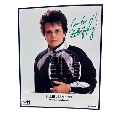 Billie Jean King signed 8x10 photo (No COA) Tennis Autographed *See Description - Image 1 of 4