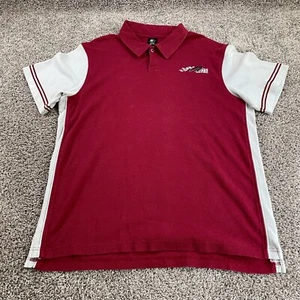 Joe Gibbs Racing Shirt Adult Extra Large Red White Polo Race Cars Mens - Picture 1 of 7