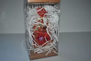 NEW KORONEX Glass BLOWN Ornament PL European Finds VALENTINE DAY BEAR HEART 3.5 - Picture 1 of 4
