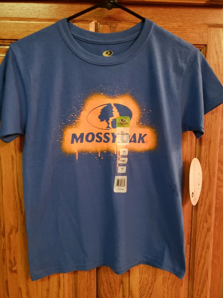  Mossy Oak Logo  Tee Short Sleeve T-Shirt  Size  Youth SMALL . NWT - Image 1 of 2
