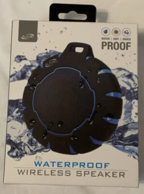 iLive Waterproof Wireless Speaker, Clip, Black - Image 1 of 4