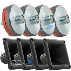 4x DS18 PRO-DR 1.75" VC Compression Driver Tweeter 600 Watt 8 ohm + Plastic Horn - Picture 1 of 8