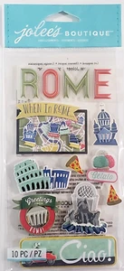 Jolee's Boutique Dimensional Stickers - ROME - 10 pcs - Picture 1 of 2