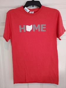 New NWT State Of Ohio Graphic T-shirt Mens Small Red - Picture 1 of 5