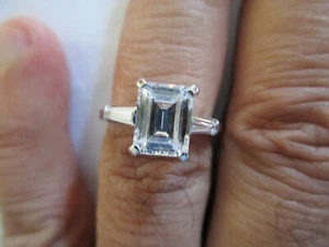 14 Karat Gold Zirkonia Verlobungsring 9 x 7 mm Mitte CZ 4,20 Gramm - Bild 1 von 11