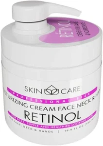 Hautpflege Retinol Feuchtigkeitscreme Gesicht Hals Hand Pflegend 500ml Hautpflege - Bild 1 von 4