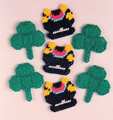 Plastic Canvas Kit ~ Design Works Set of 7 St. Patrick's Magnets #DW1343 SALE! - Image 1 of 3