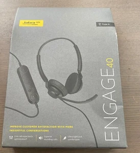 Jabra Engage 40 Stereo USB-A Corded Headset with Control Unit BRAND NEW SEALED - Picture 1 of 2