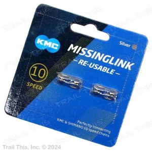 2 KMC 10-Speed MissingLink Missing Links fits Shimano SRAM Bike Chain Two-Pack - Picture 1 of 3