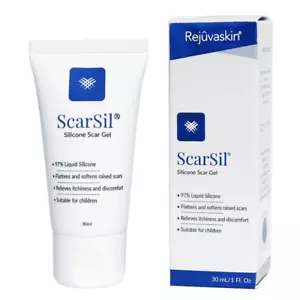 Rejuvaskin ScarSil Silicone Scar Gel 30mL Flattens & Softens Raised Scars - Picture 1 of 1