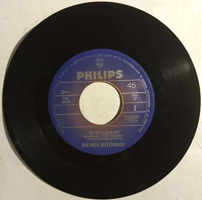 DEMIS ROUSSOS -MAYBE SOMEDAY / I´M GONNA FALL IN LOVE- 1977 MEXICAN 7" SINGLE - Image 1 of 3