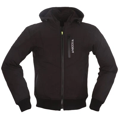 Herren Motorrad Hoodie Jacke 8XL - Modeka Clarke - wasserdicht Touring schwarz - Bild 1 von 4
