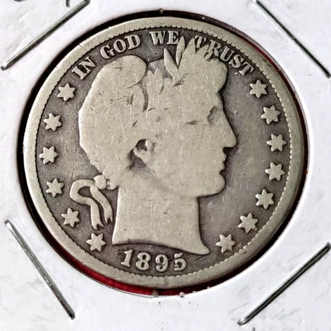 1895-P Barber Half Dollar Cover