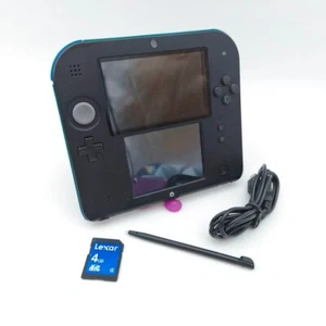 Nintendo 2DS Nero/Azzurro Console con Accessori - In Garanzia Buono - Imagen 1 de 9