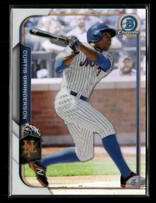Curtis Granderson 2015 Bowman Chrome #82 41/499 Refractors New York Mets - Image 1 of 2