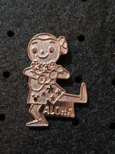 Disney Its A Small World Silver Aloha Girl Cast Trading Pin Hidden Mickey - Picture 1 of 2