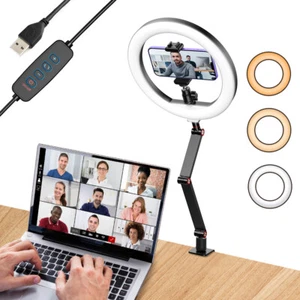 APEXEL USB 10'' Anillo de Luz con Soporte Ajustable Soporte de Teléfono para Lámpara en Vivo - Imagen 1 de 7