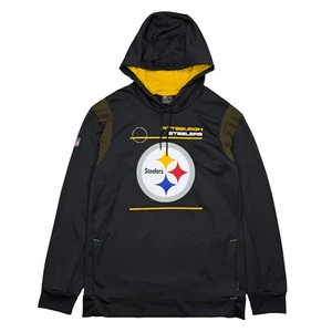 Nike NFL Pittsburgh Steelers Hoodie Men’s XL Dri-FIT Black On Field Pullover - Picture 1 of 10