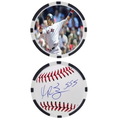Manny Ramirez SIGNED Baseball Legends Poker Chip - Image 1 of 2